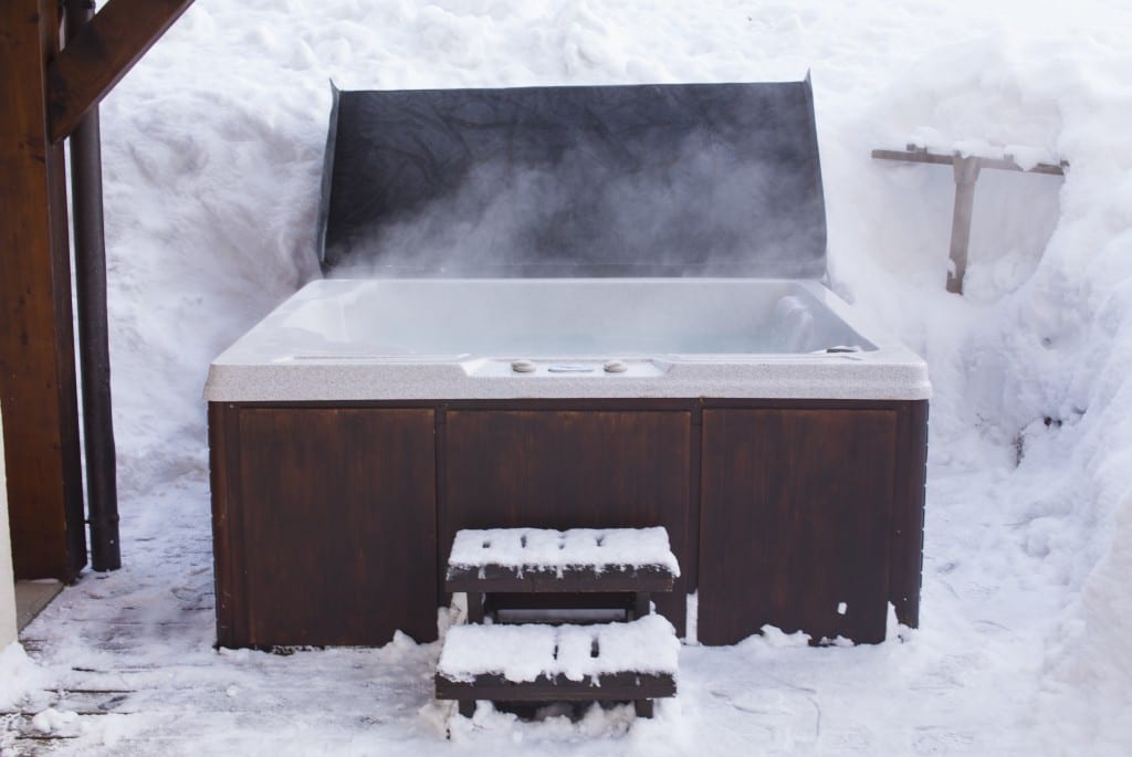 ski chalet hot tub morzine