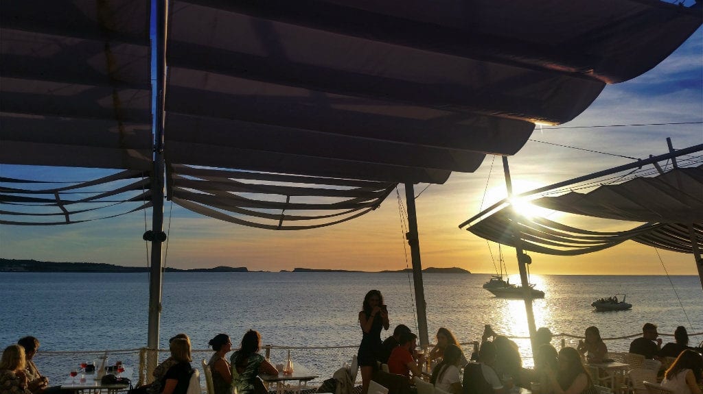 Ibiza in June - sunset strip